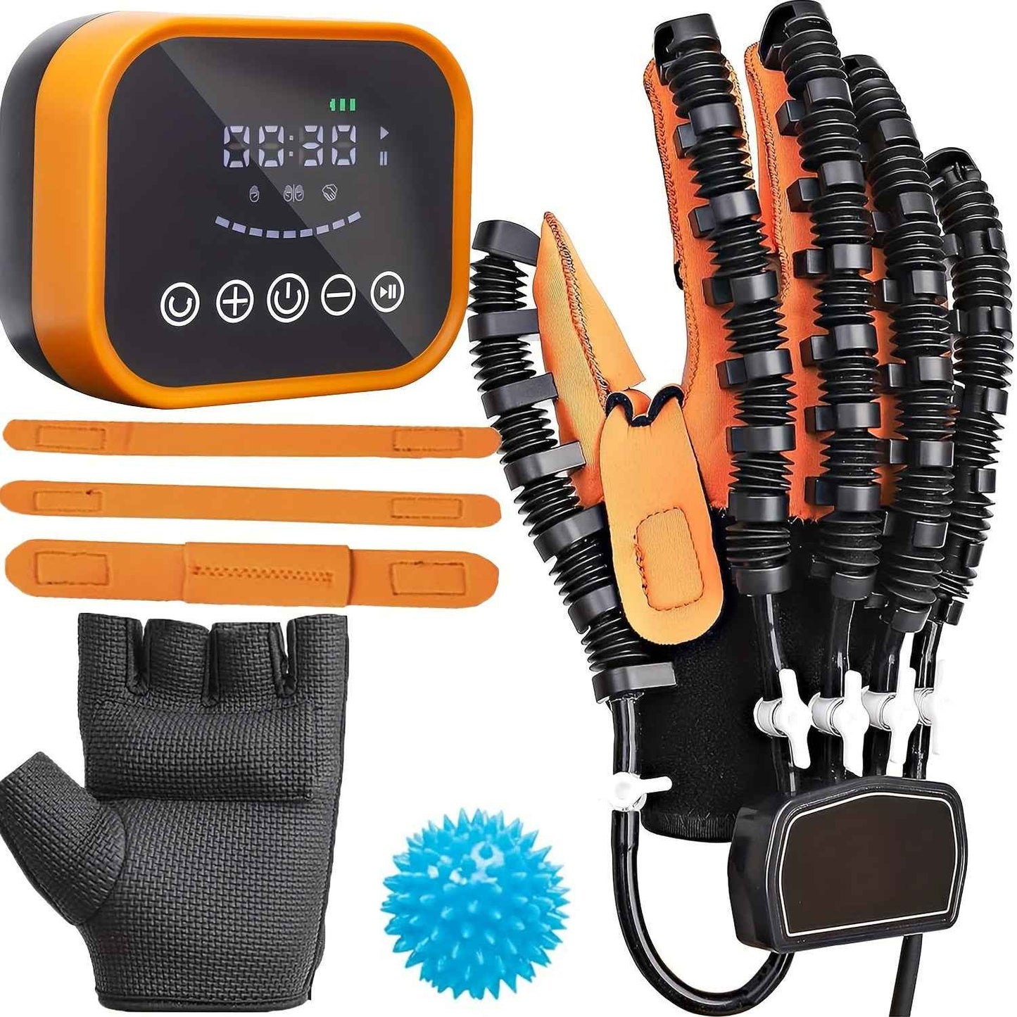 Rehabilitation Robot Glove - Upgraded Hand Rehabilitation Robot Glove with Automatic Training, USB Charging, and Power Adjustment Function Right Hand
