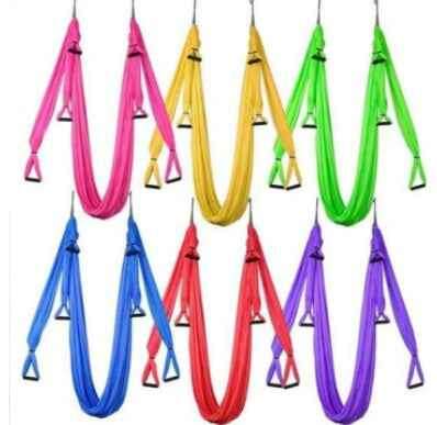 Anti Gravity Yoga Hammock for Comfortable Aerial Fitness and Relaxation Red