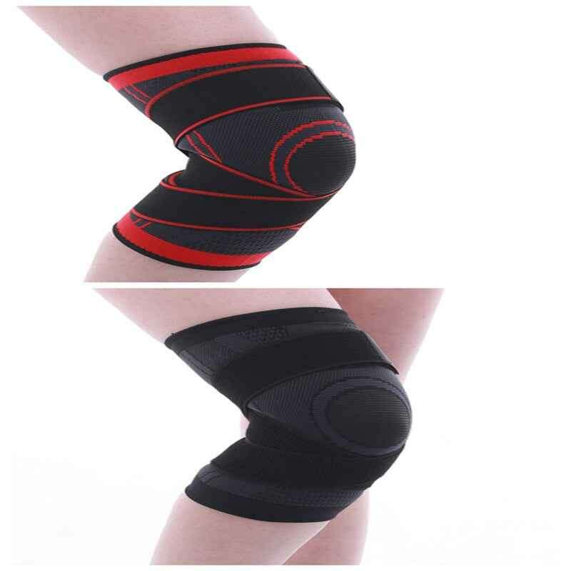 3D Knee Pad for Sports - Ultimate Protection and Comfort Black Red 2PC
