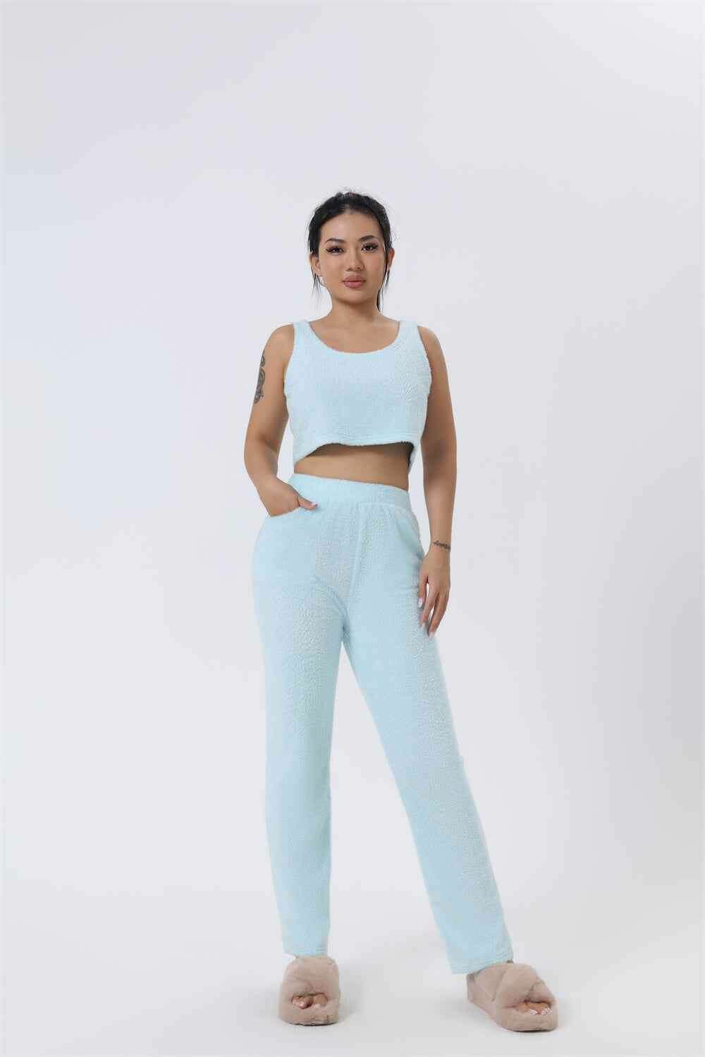 3-Piece Women's Pajama Set for Cozy Winter Loungewear