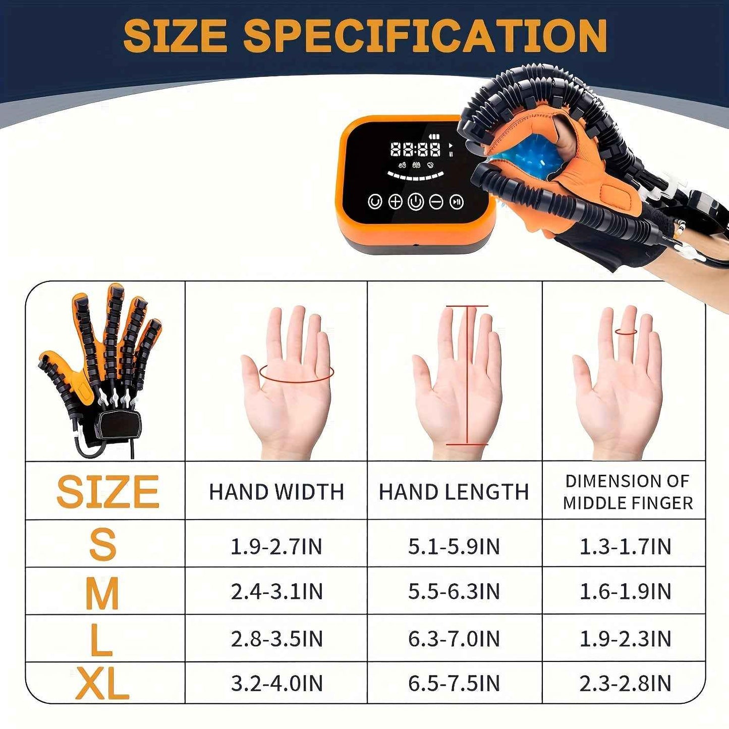 Rehabilitation Robot Gloves for Improved Hand Recovery and Finger Training with USB Charging and Power Adjustment