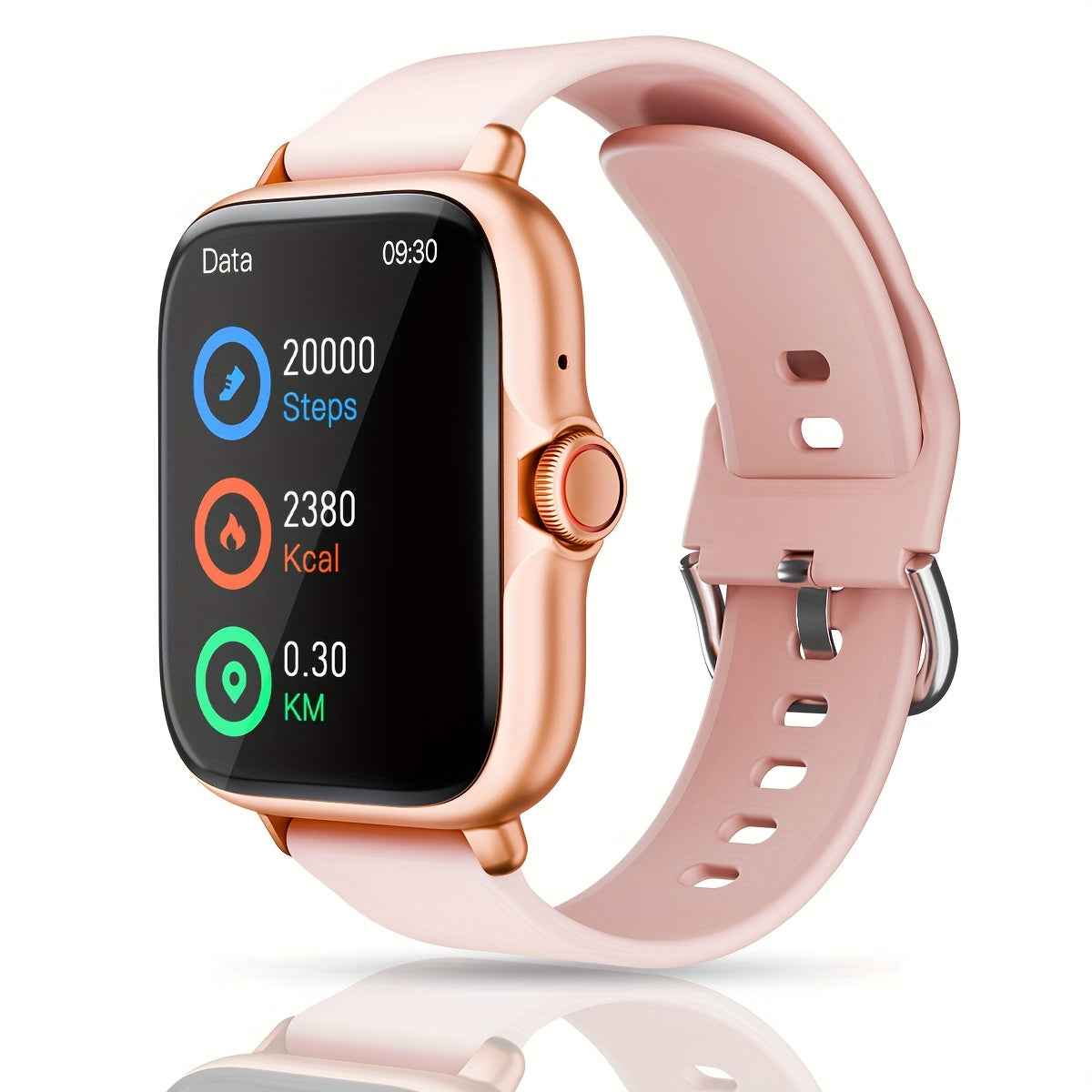 Sports Smart Watch, 1. 83'' Full Touch Screen Display with Message, Answer Make Call Smartwatch, Sleep Monitoring, Sports Pedometer, Information Alerts, for iPhone Android Phones, Smartbands Fitness Watch for Women Men Friend pink