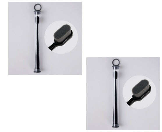 Ultra-Soft Toothbrush for Deep Cleaning and Travel Convenience Crew cut black 2pcs