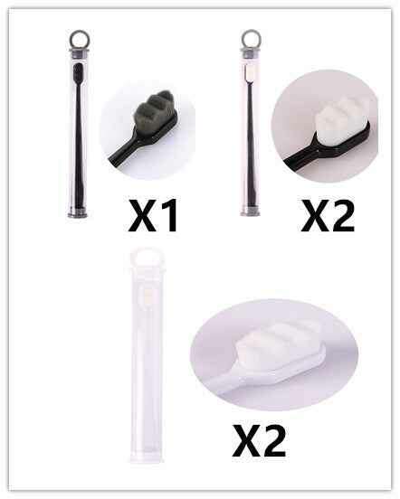 Ultra-Soft Toothbrush for Deep Cleaning and Travel Convenience 5pcs Wavy Set17