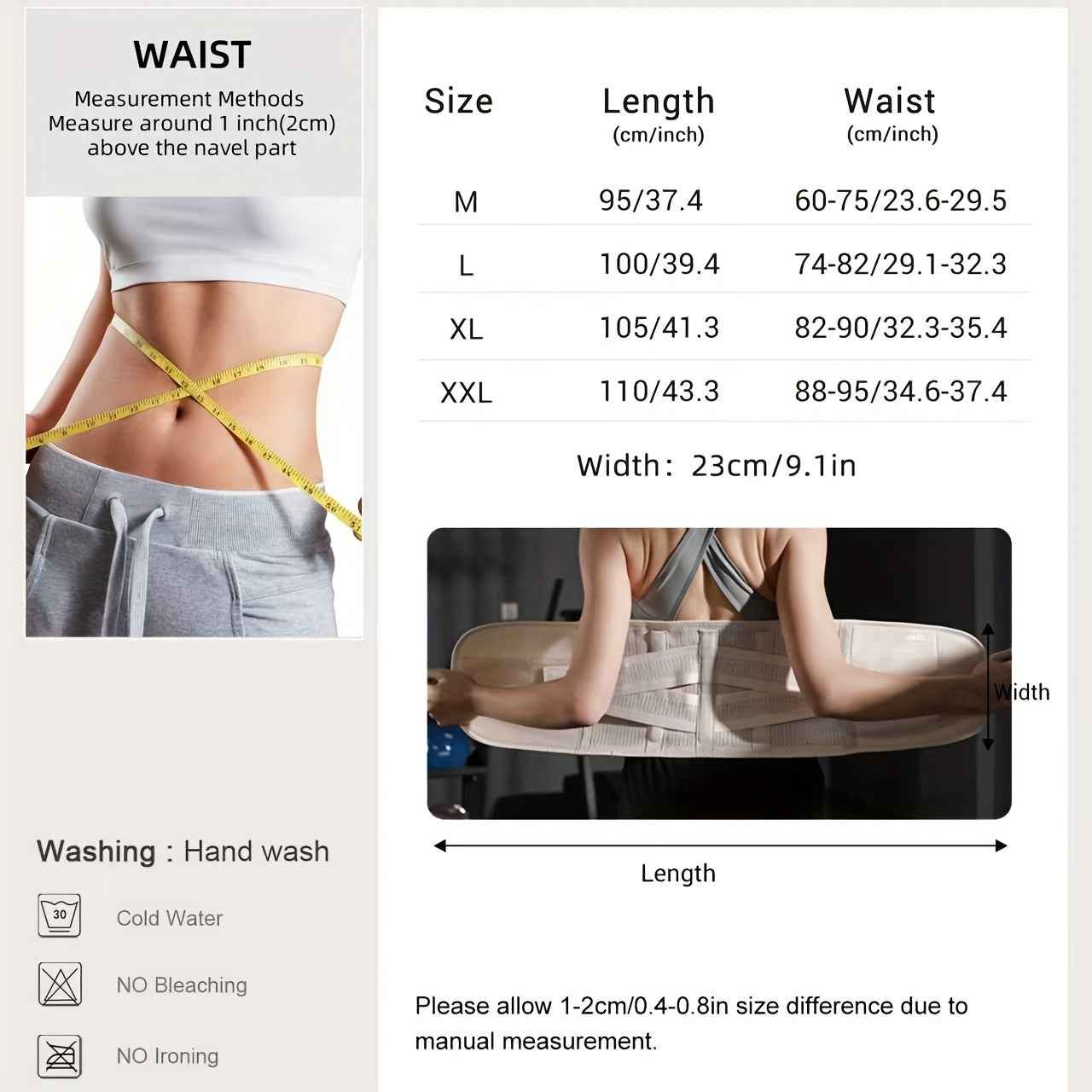 JINGBA SUPPORT 7052 Adjustable Fitness Waist Trainer
