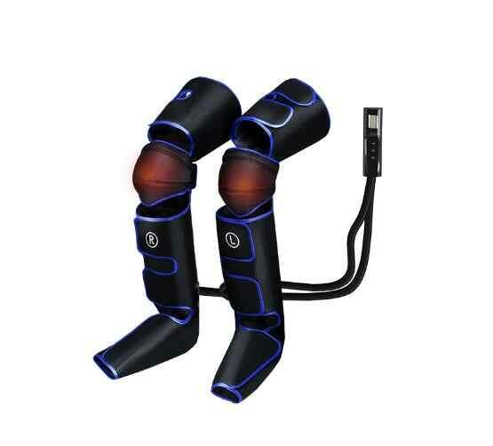 Leg Massager for Blood Circulation - Pneumatic Therapy Device for Enhanced Wellness Black US