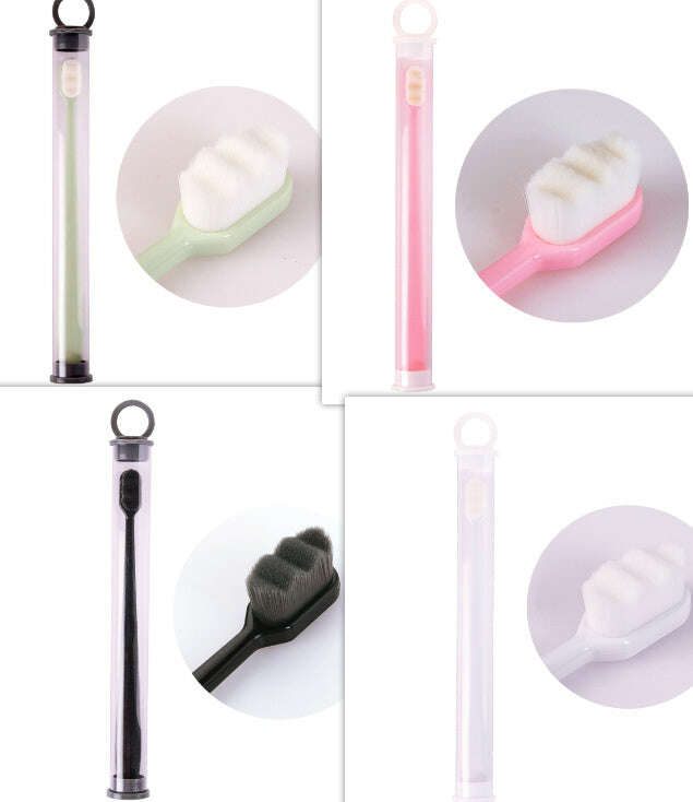 Ultra-Soft Toothbrush for Deep Cleaning and Travel Convenience Four piece set