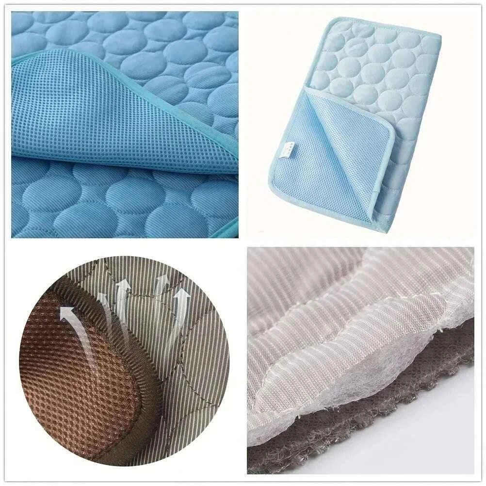 Dog Cooling Mat Extra Large Summer Pet Bed for Small to Big Dogs and Cats - Durable Ice Pad Blanket