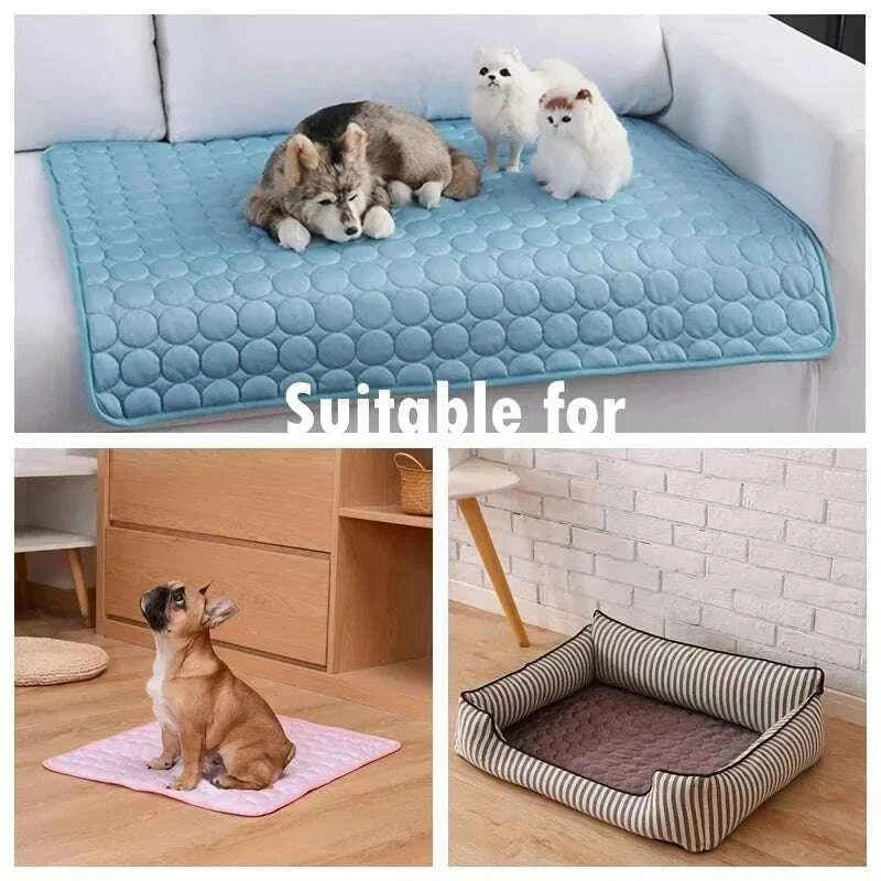 Dog Cooling Mat Extra Large Summer Pet Bed for Small to Big Dogs and Cats - Durable Ice Pad Blanket