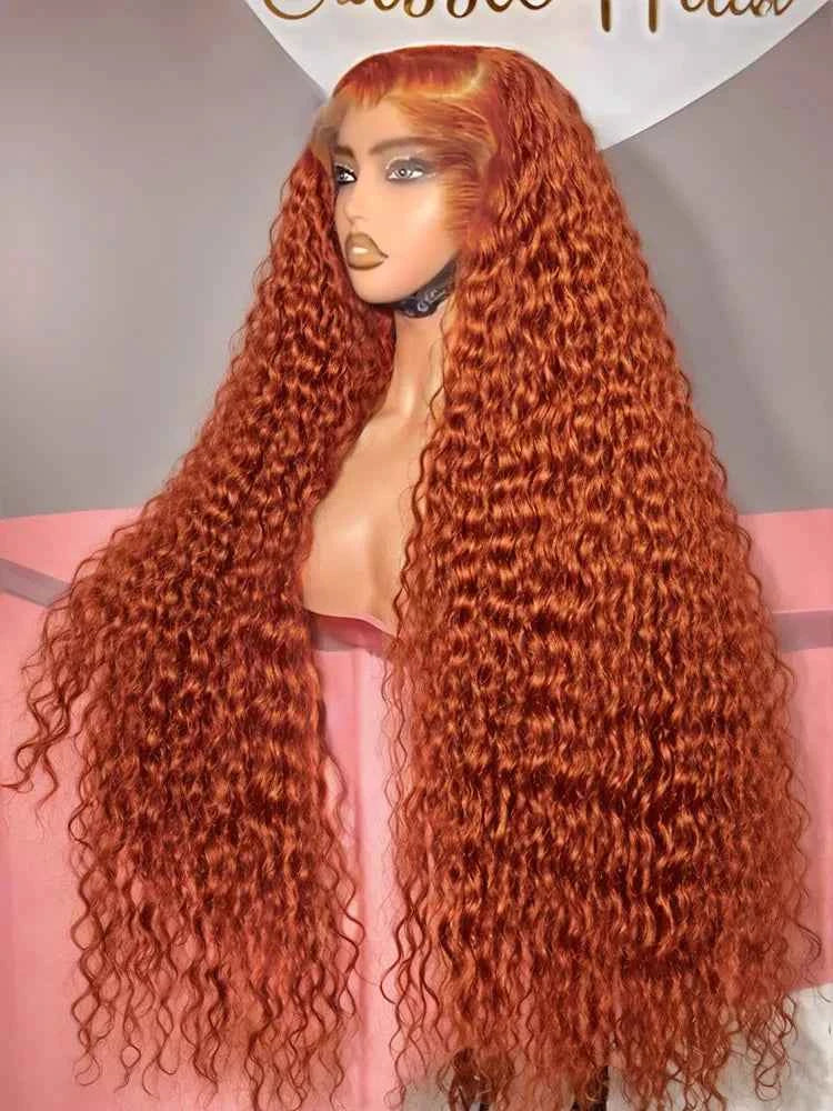 Mossily Orange Ginger Lace Front Wig - Luxury Handcrafted Beauty for Stunning Style