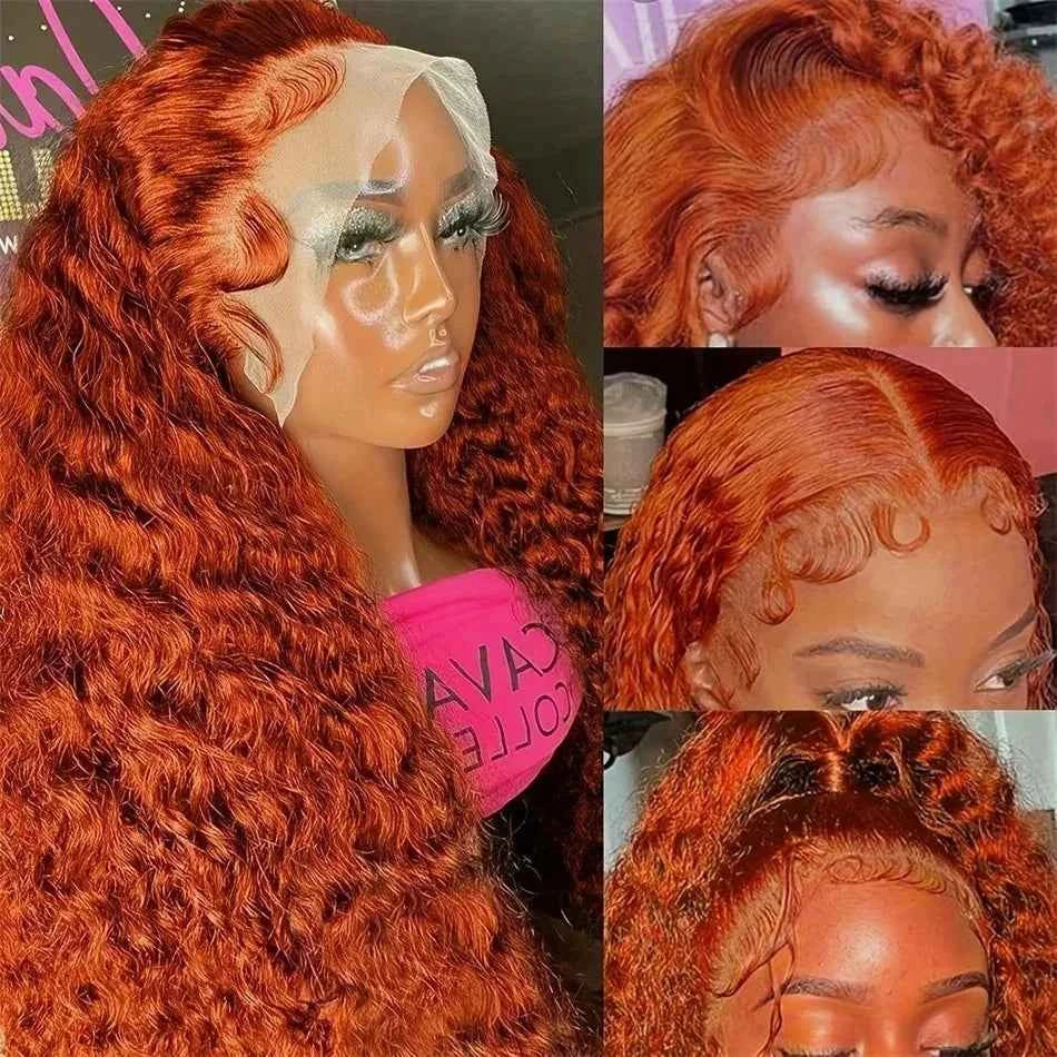 Mossily Orange Ginger Lace Front Wig - Luxury Handcrafted Beauty for Stunning Style