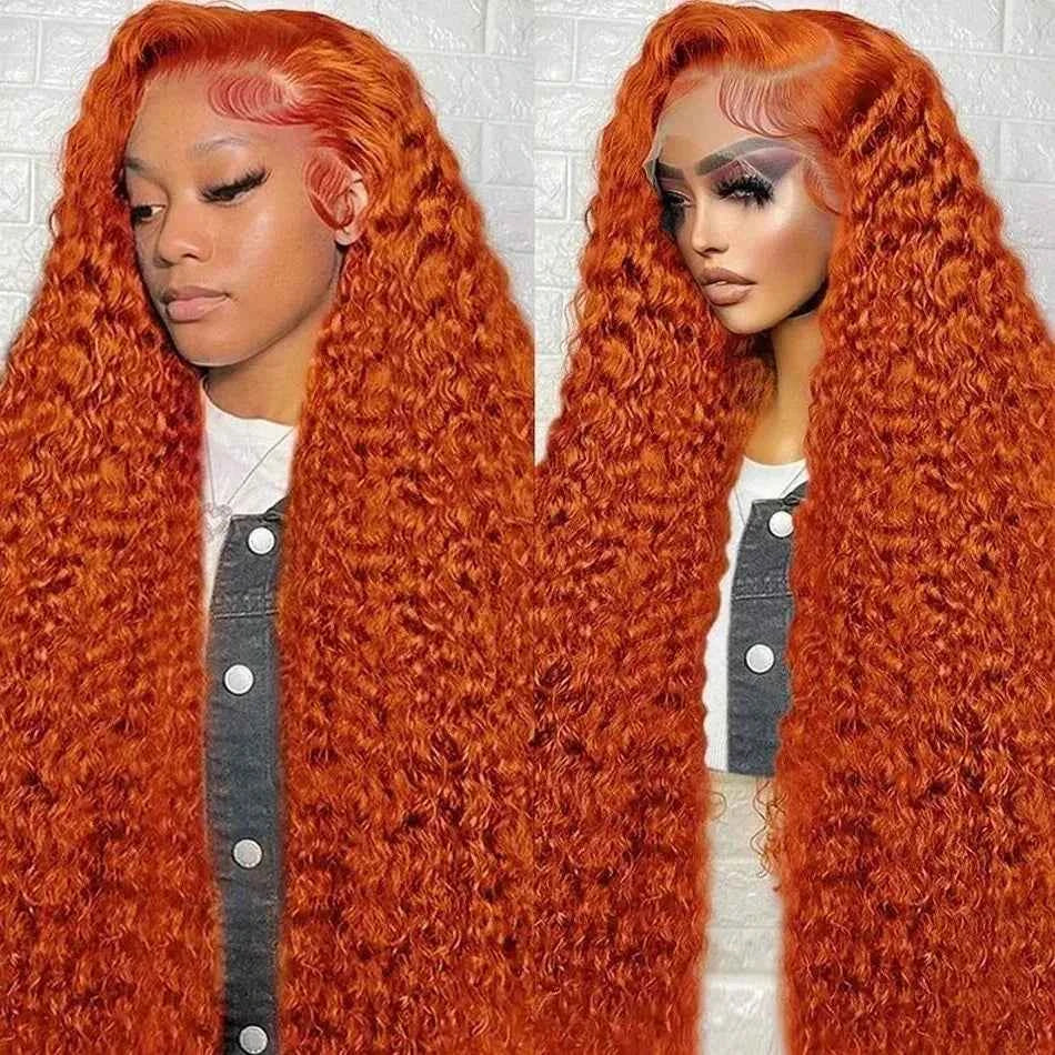 Mossily Orange Ginger Lace Front Wig - Luxury Handcrafted Beauty for Stunning Style