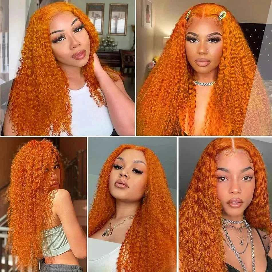 Mossily Orange Ginger Lace Front Wig - Luxury Handcrafted Beauty for Stunning Style
