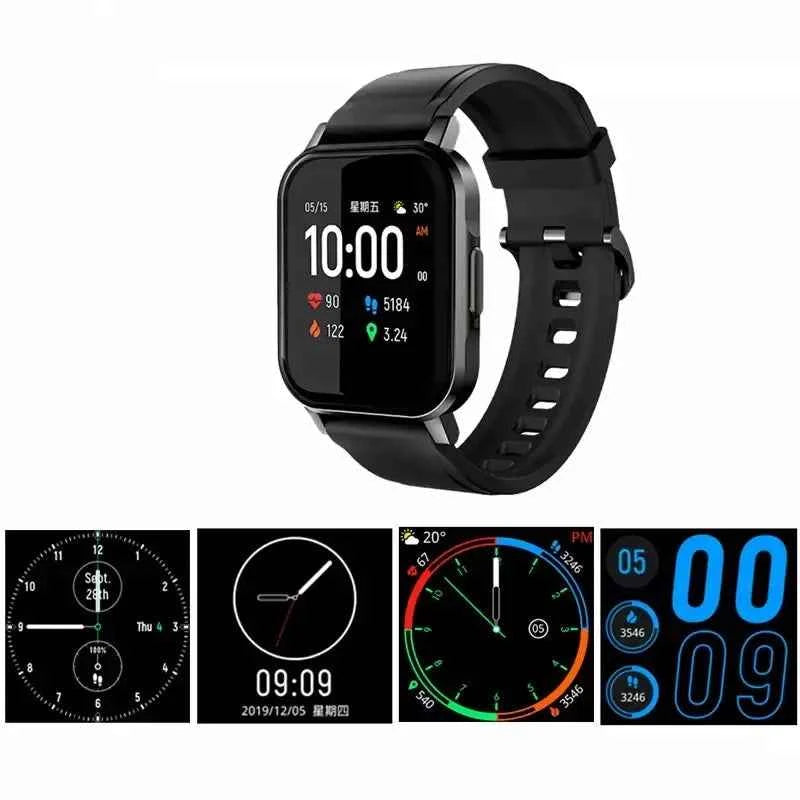 POSK Hay Lou LS02 Mini Smart Watch 2 IP68 Waterproof 12 Sport Models Sport Heart Rate Monitor English Version Smart Watch