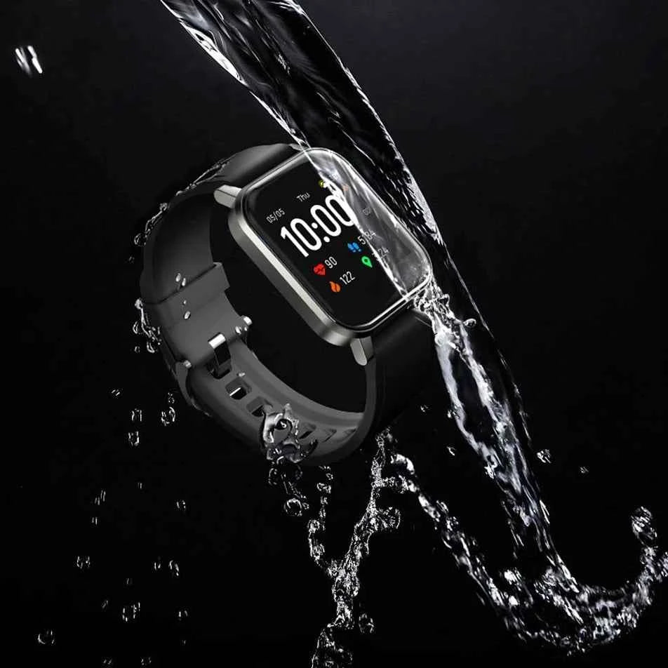 POSK Hay Lou LS02 Mini Smart Watch 2 IP68 Waterproof 12 Sport Models Sport Heart Rate Monitor English Version Smart Watch