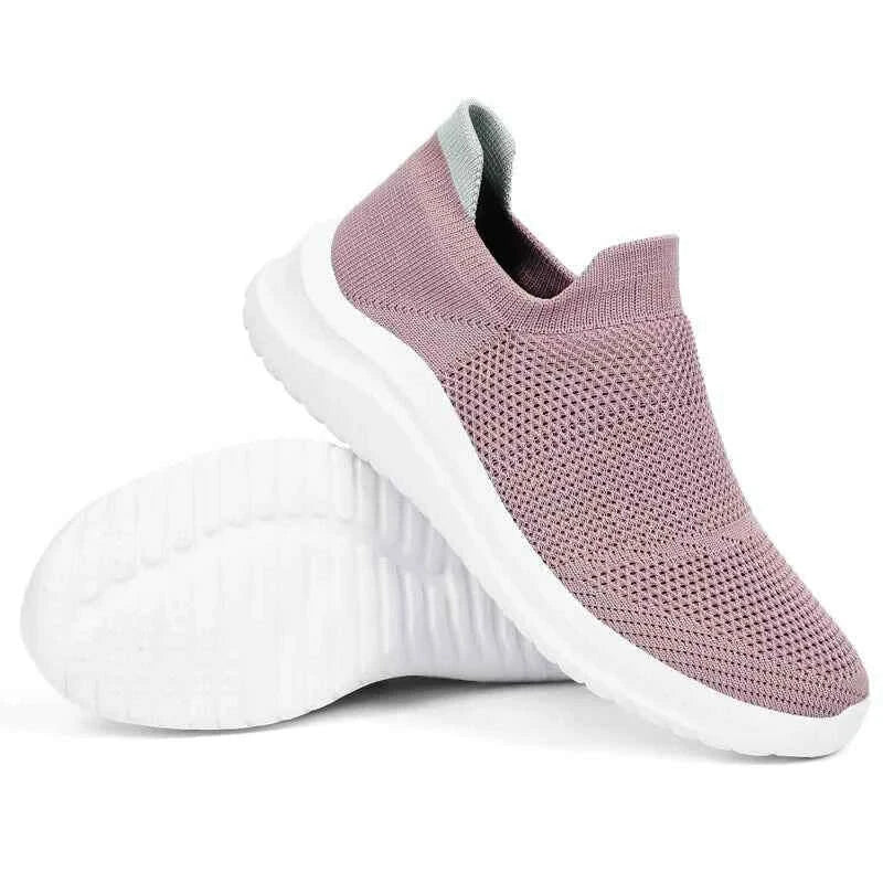Unisex Lightweight Slip-On Sneakers – Ideal Running & Walking Shoes Purple