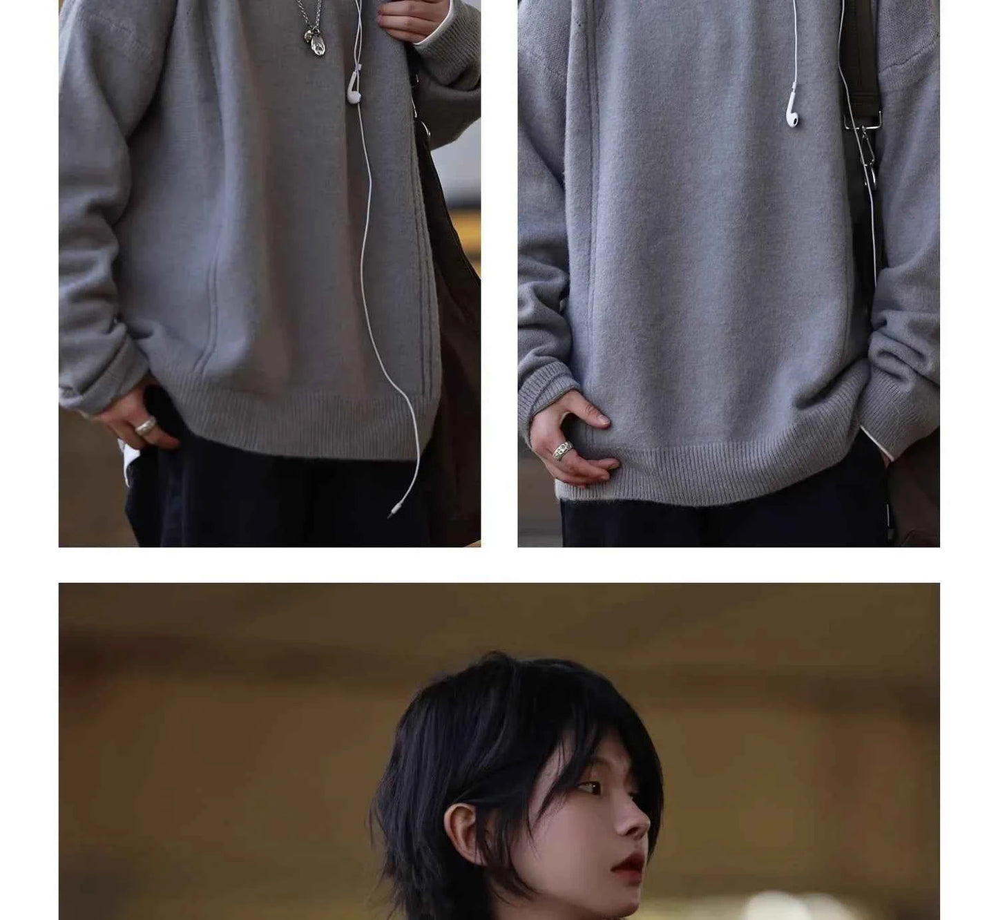 Korean Style Pure Color Knitted Sweater Women's Basic Casual Warm Top Autumn Winter New Arrival round Neck Full Sleeve