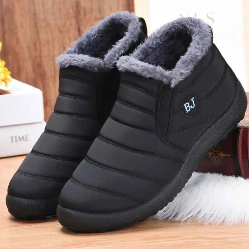 Men Winter Sneakers for Couples – Lightweight Casual Winter Loafers with Warm Fur