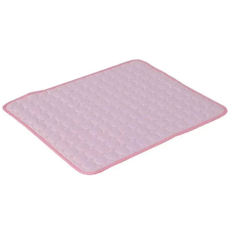 Dog Cooling Mat Extra Large Summer Pet Bed for Small to Big Dogs and Cats - Durable Ice Pad Blanket Pink CHINA
