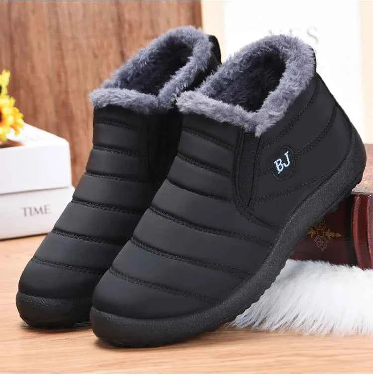 Men Winter Sneakers for Couples – Lightweight Casual Winter Loafers with Warm Fur