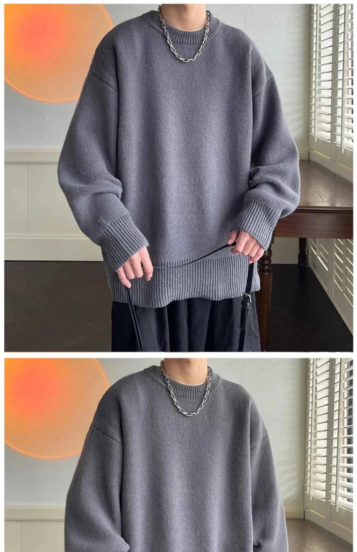 Men's Autumn Winter Loose Sweater