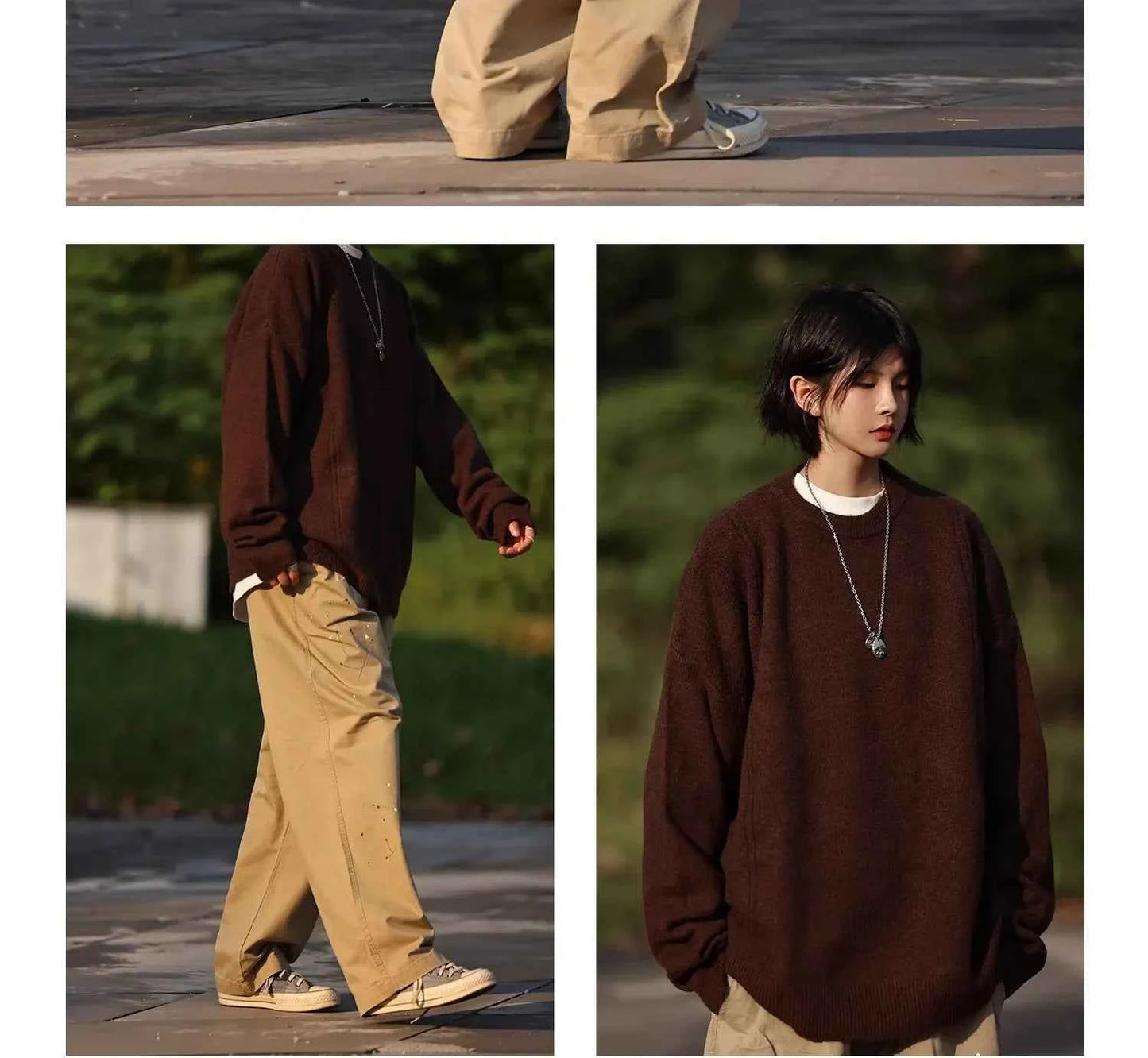 Korean Style Pure Color Knitted Sweater Women's Basic Casual Warm Top Autumn Winter New Arrival round Neck Full Sleeve