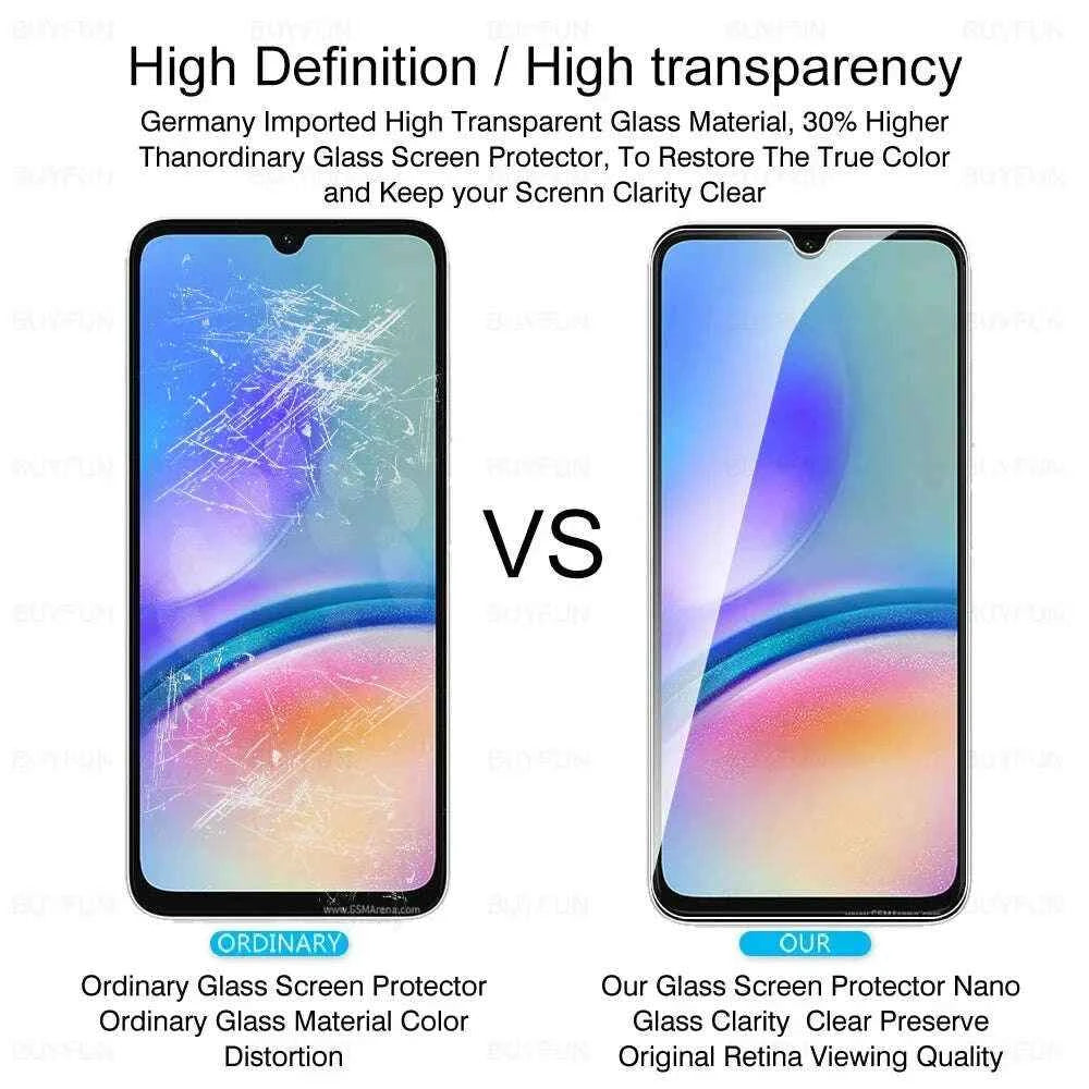 Full Cover Tempered Glass Screen Protector for Samsung Galaxy A05s A05 A15 A25 A35 A55 5G A06 A16 A26 A36 A56 HD - Full Cover Tempered Glass Samsung Galaxy