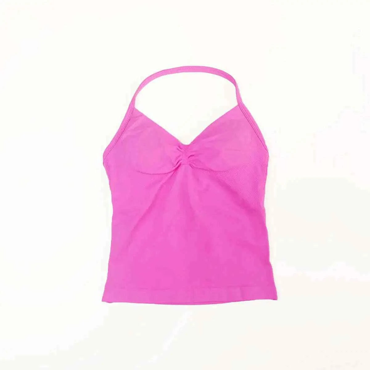 NCLAGEN Longline Yoga Sports Top Women's Fitness Tank with Beautiful Open Back Bra for Gym and Running Workout