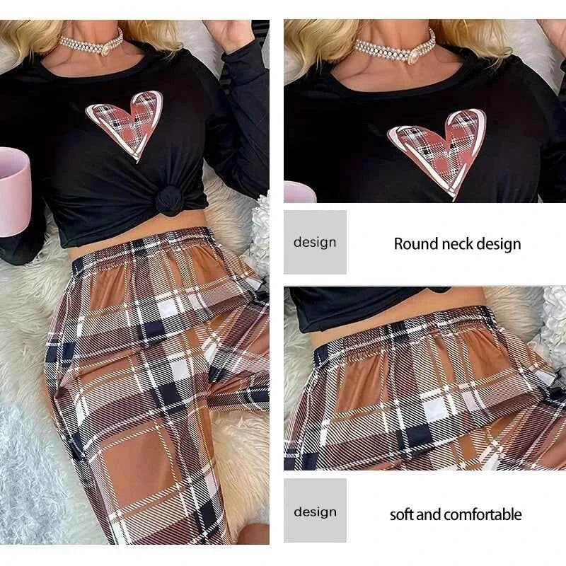 New Leisure Home Women's Printed Pajama Set