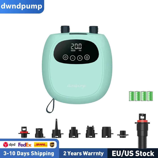Electric SUP Pump 20PSI - dwndpump 38.48Wh Battery Inflatable Paddle Board, Kayak & Surf Board Inflation/Deflation