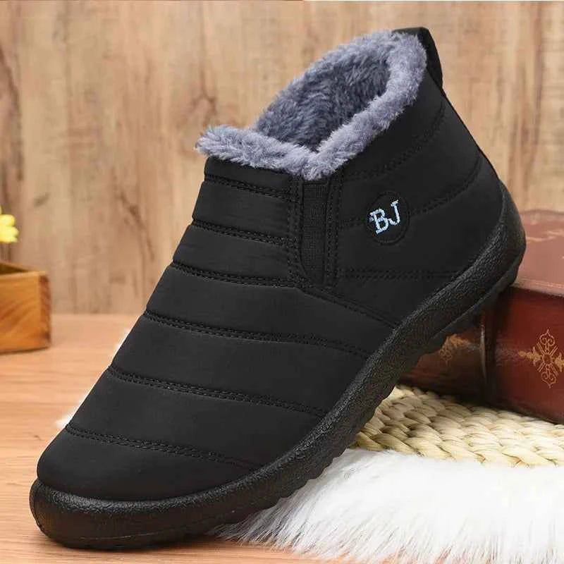 Men Winter Sneakers for Couples – Lightweight Casual Winter Loafers with Warm Fur