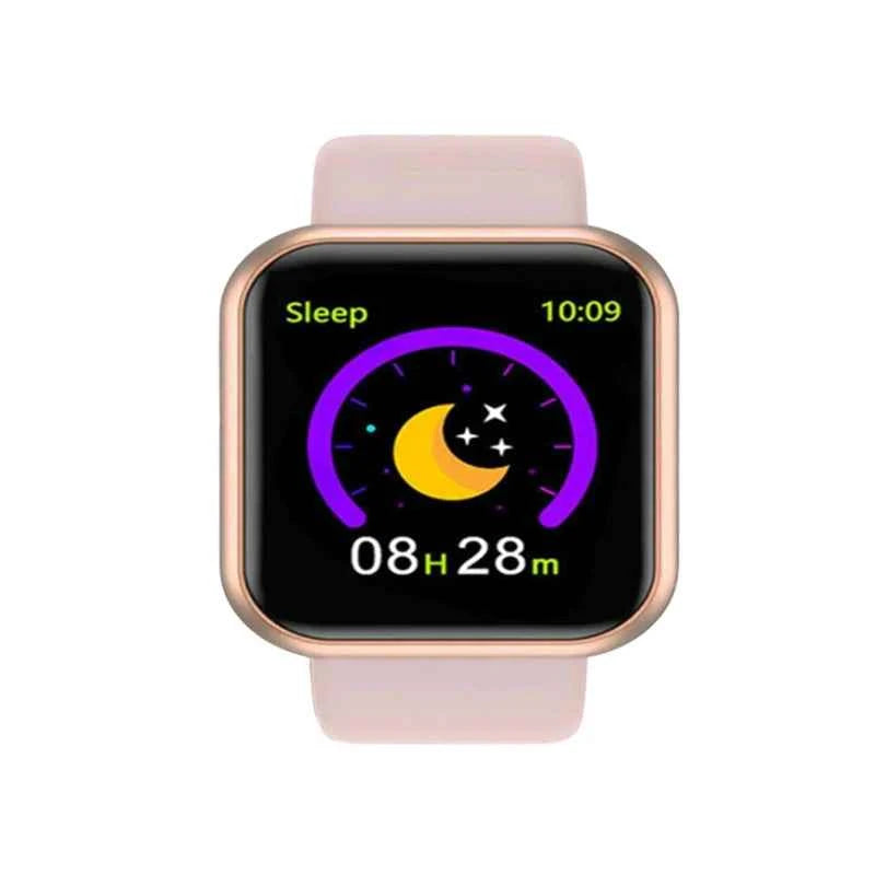 Smart Watch Women Men Music Control Bluetooth Calories Fitness Monitor Smartwatch Running Tracker Sport Bracelet For Android IOS Pink