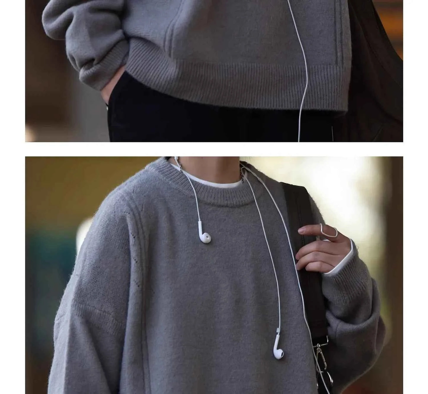 Korean Style Pure Color Knitted Sweater Women's Basic Casual Warm Top Autumn Winter New Arrival round Neck Full Sleeve