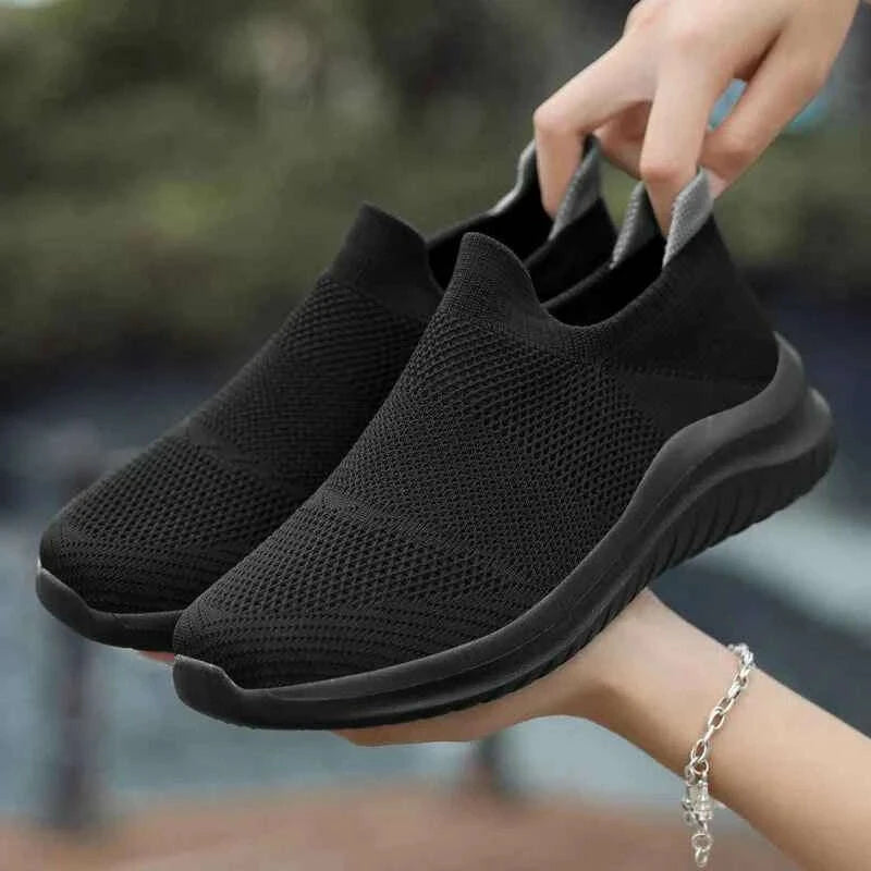 Unisex Lightweight Slip-On Sneakers – Ideal Running & Walking Shoes