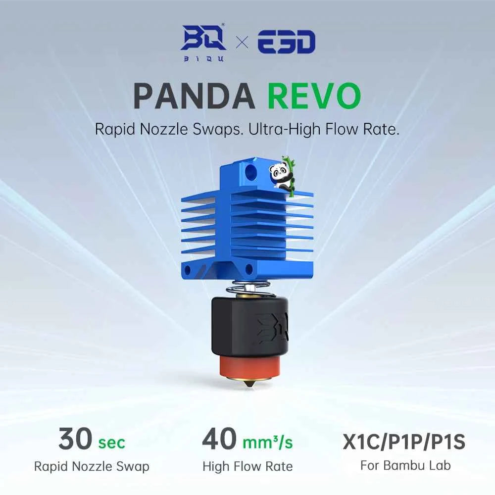 BIGTREETECH Panda Hotend Nozzle P1 X1 for E3D Brass V6 with High Flow 60W Ceramic Heater Compatibility