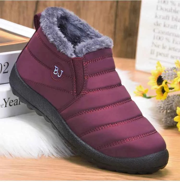 Men Winter Sneakers for Couples – Lightweight Casual Winter Loafers with Warm Fur
