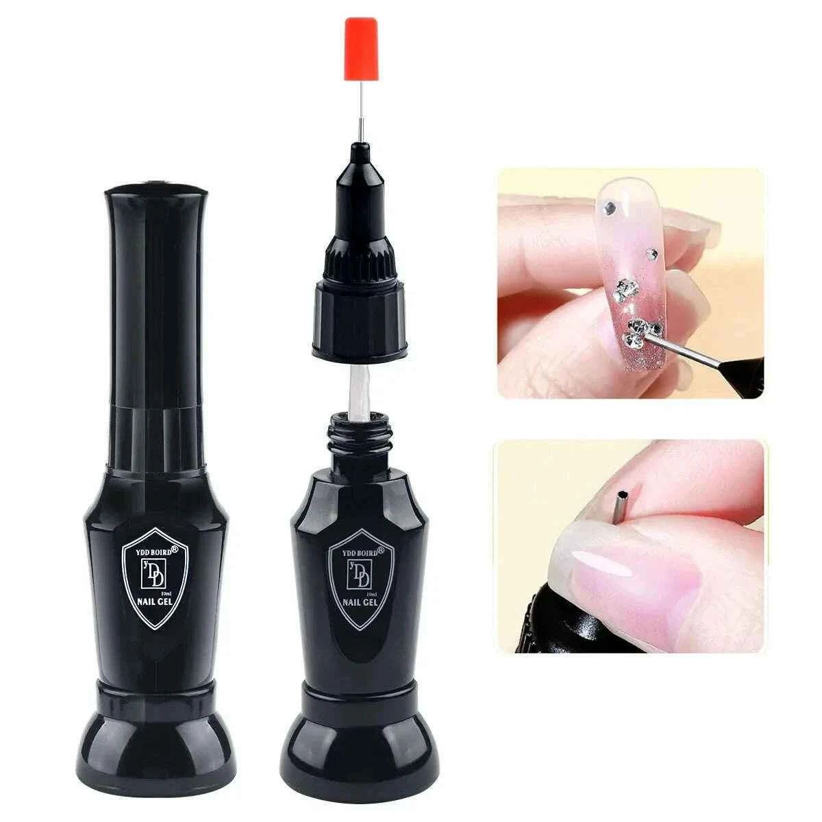 30g Nail Rhinestone Glue - Super Strong Gel for 3D Nail Art, Gem Decorations & Bling 2pcs 06