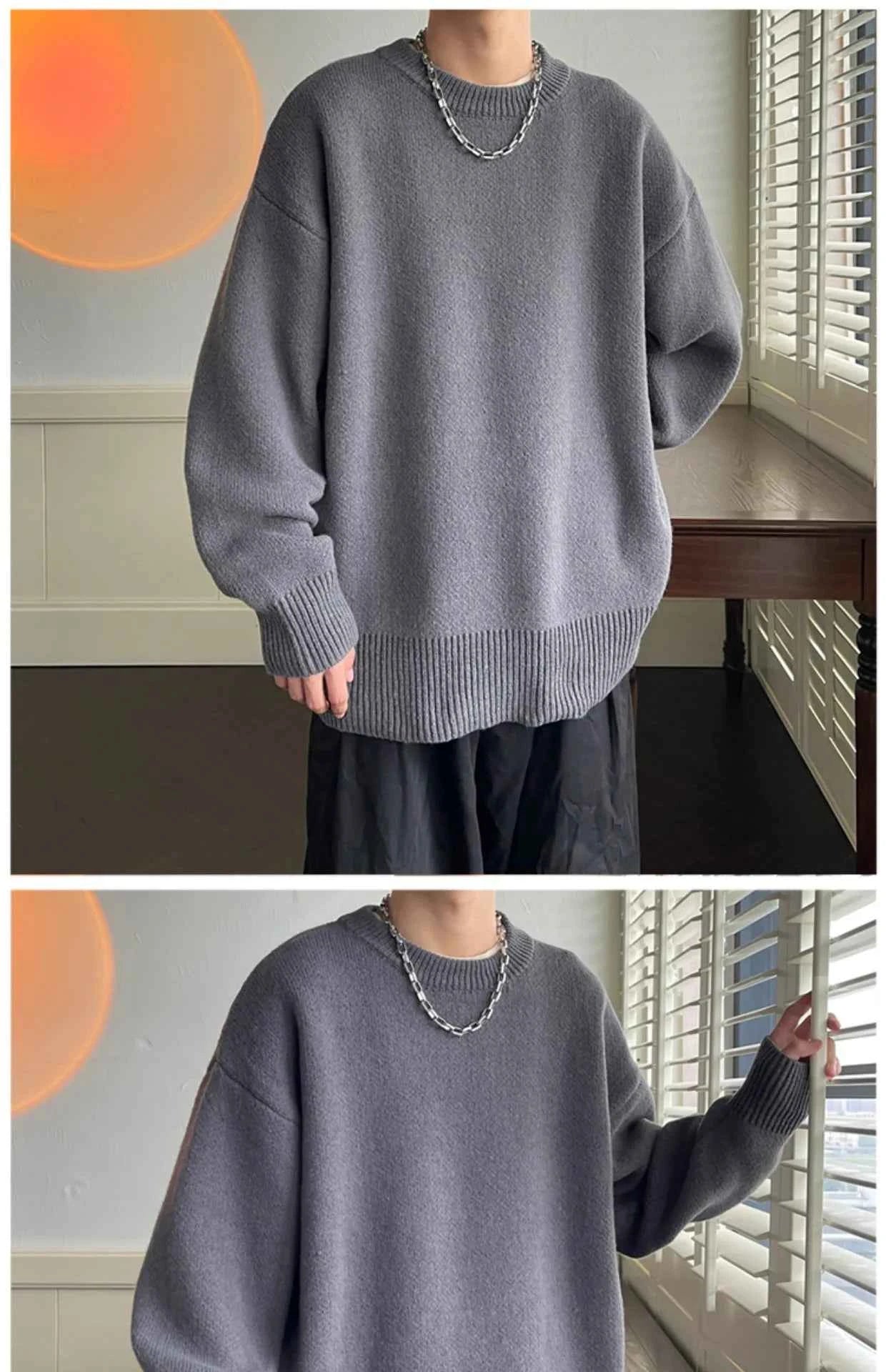 Men's Autumn Winter Loose Sweater