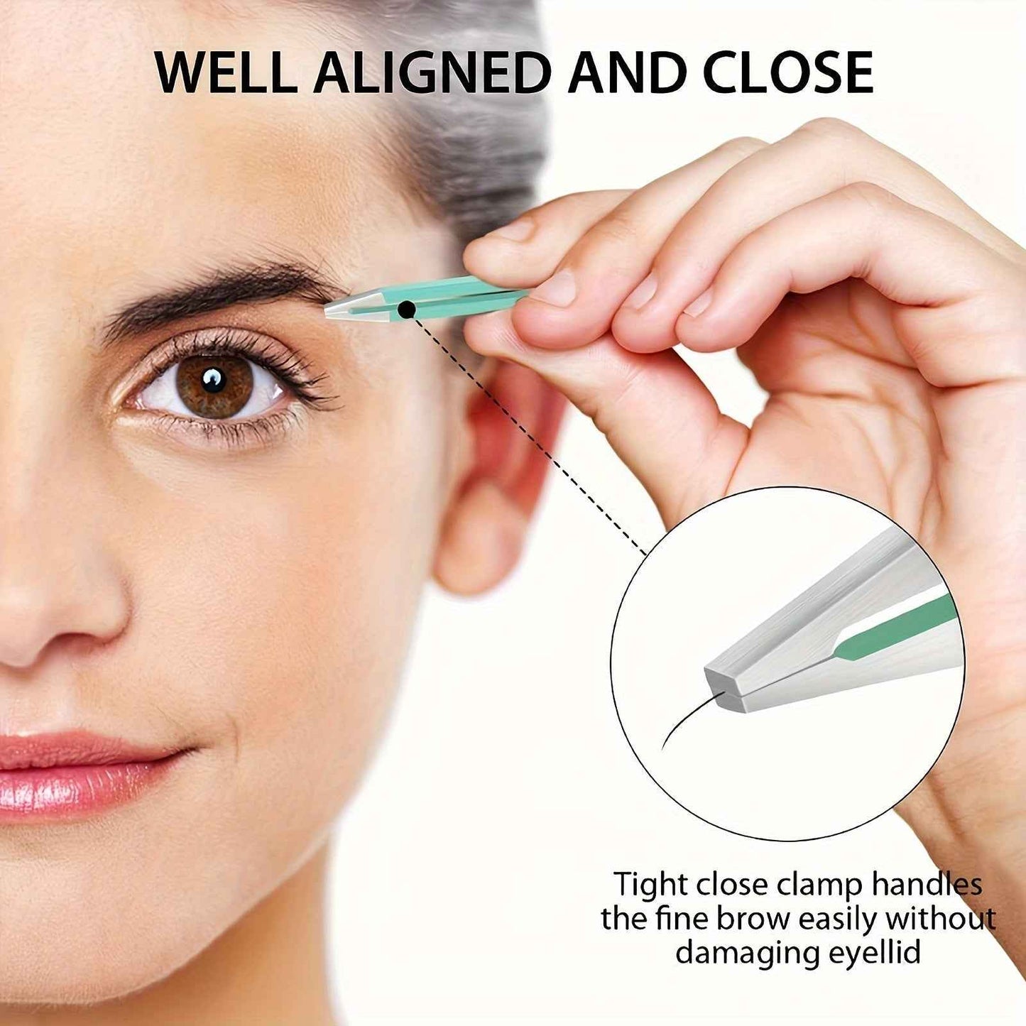 1pcs/4pcs Tweezers For Eyebrows, Slant Tip/ Angled Tip Eyebrow Tweezers, Precision For Eyebrows Facial Hair, Ingrown Hair