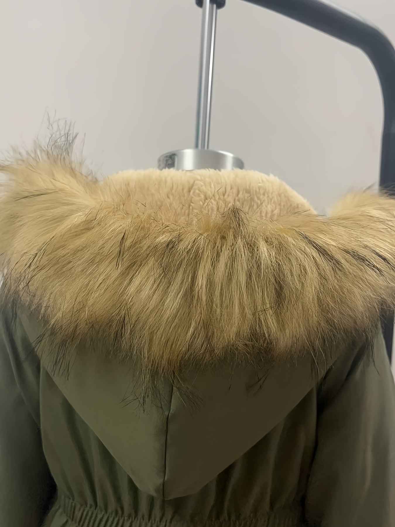 Winter Hooded Jacket for Girls - Warm Long Sleeve Zip-Up Coat with Pockets | A-Line Silhouette for School, Playdates & Outdoor Activities