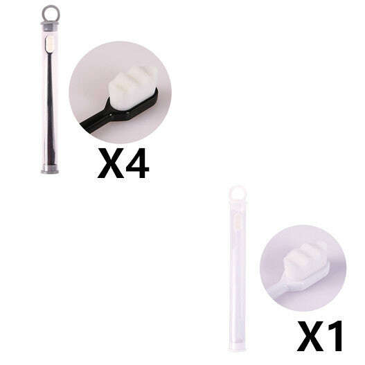 Ultra-Soft Toothbrush for Deep Cleaning and Travel Convenience 5pcs Wavy Set8