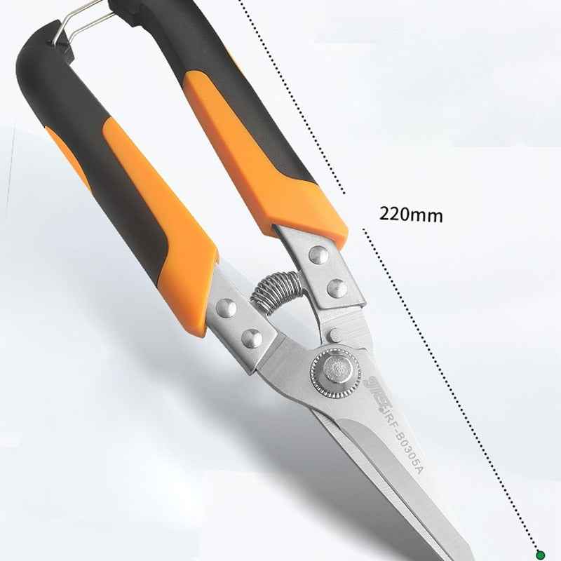 Heavy-Duty Industrial Shears - Professional Scissors & Shears for Cutting Metal Sheets, PVC Pipes, and Tin with Stainless Steel Blades and Ergonomic Handles for Comfortable Grip B0305A