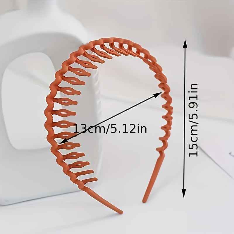 Hair Clip Frosted Color Headband Women's Non-slip Band Teeth Simple Pressure Headband Face Headband Hair Accessories