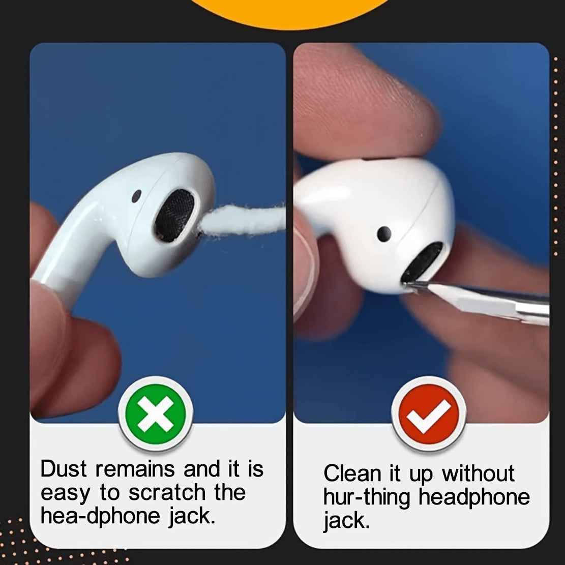 Multifunctional Earphone Cleaning Brush Kit for AirPods, Computers, Cameras & Mobile Phones