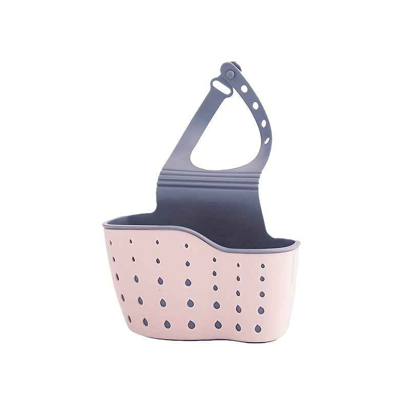 Multifunctional Sink Sponge Rack with Adjustable Strap - Convenient Hanging Bag for Organizing and Draining Sponges - Ideal for Kitchen and Bathroom Supplies