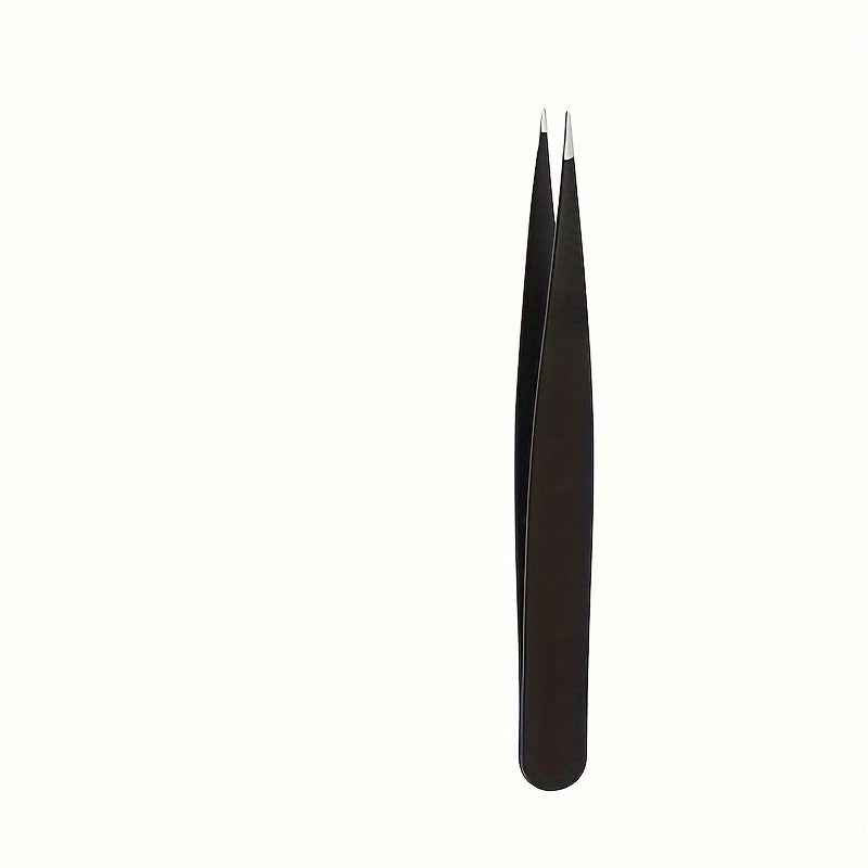 1pcs/4pcs Professional Tweezers, Precision Tweezers Kit, Slant/Pointed/Curved/Flat Tips For Eyebrow, Ingrown Hair, Splinter Removal 1PCS(POINTED TIP)