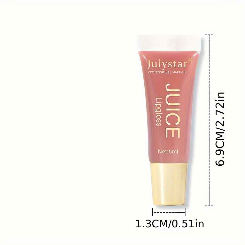 [Natural Lip Oil] Long-lasting Moisturizing Mirror Lip Oil | Beauty Natural Fruit Flavor Pouty Lip Moisturizing Water Gloss Lipstick