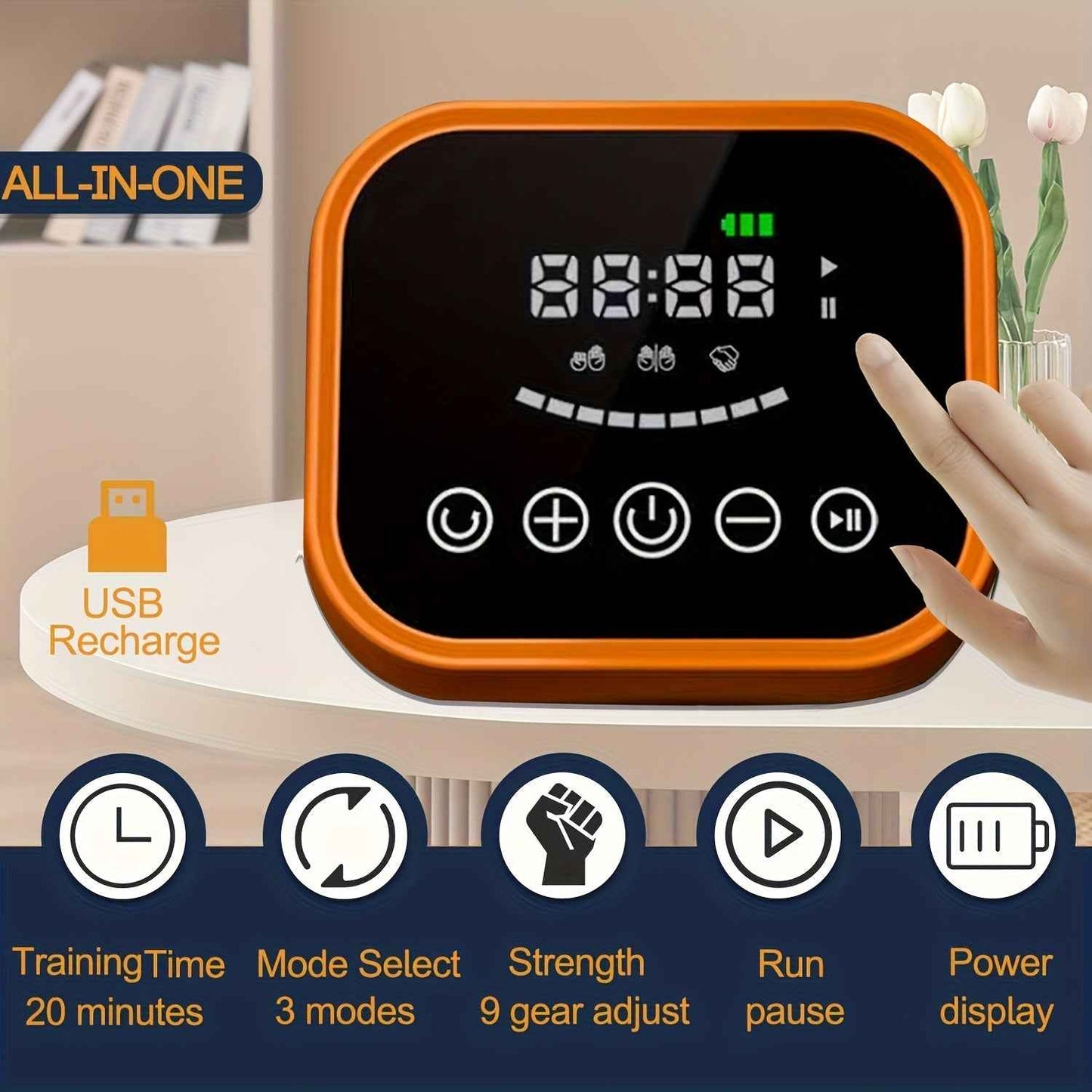 Rehabilitation Robot Gloves for Improved Hand Recovery and Finger Training with USB Charging and Power Adjustment