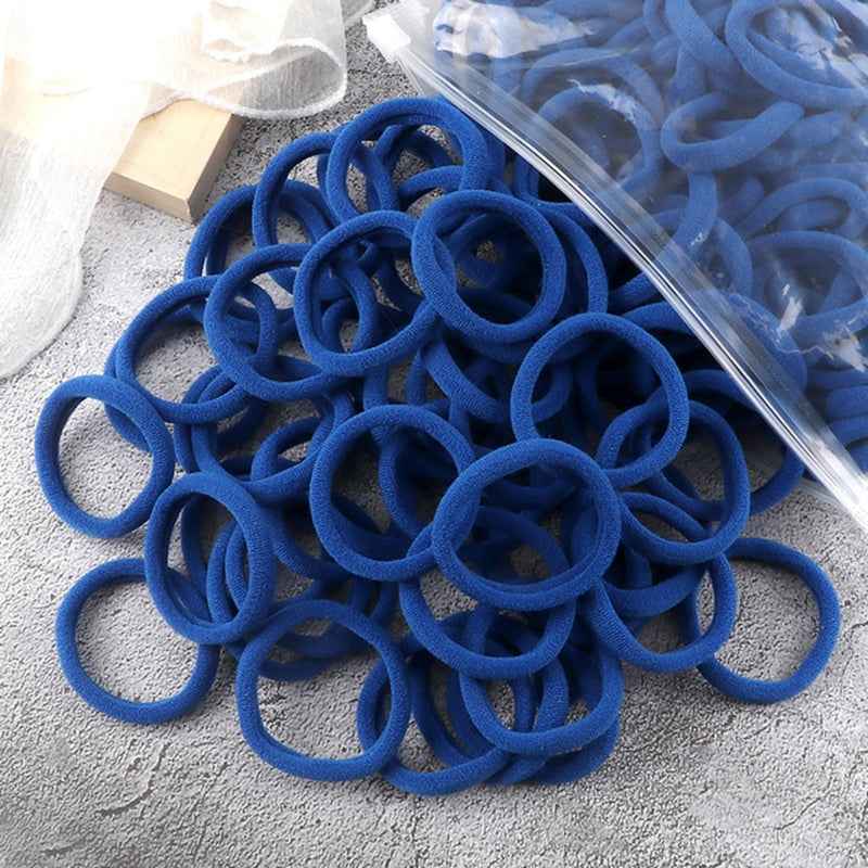 Hair Bands for Women - 50pcs Set Basic Elastic Headbands in Solid Colors for Ponytails and Hair Accessories
