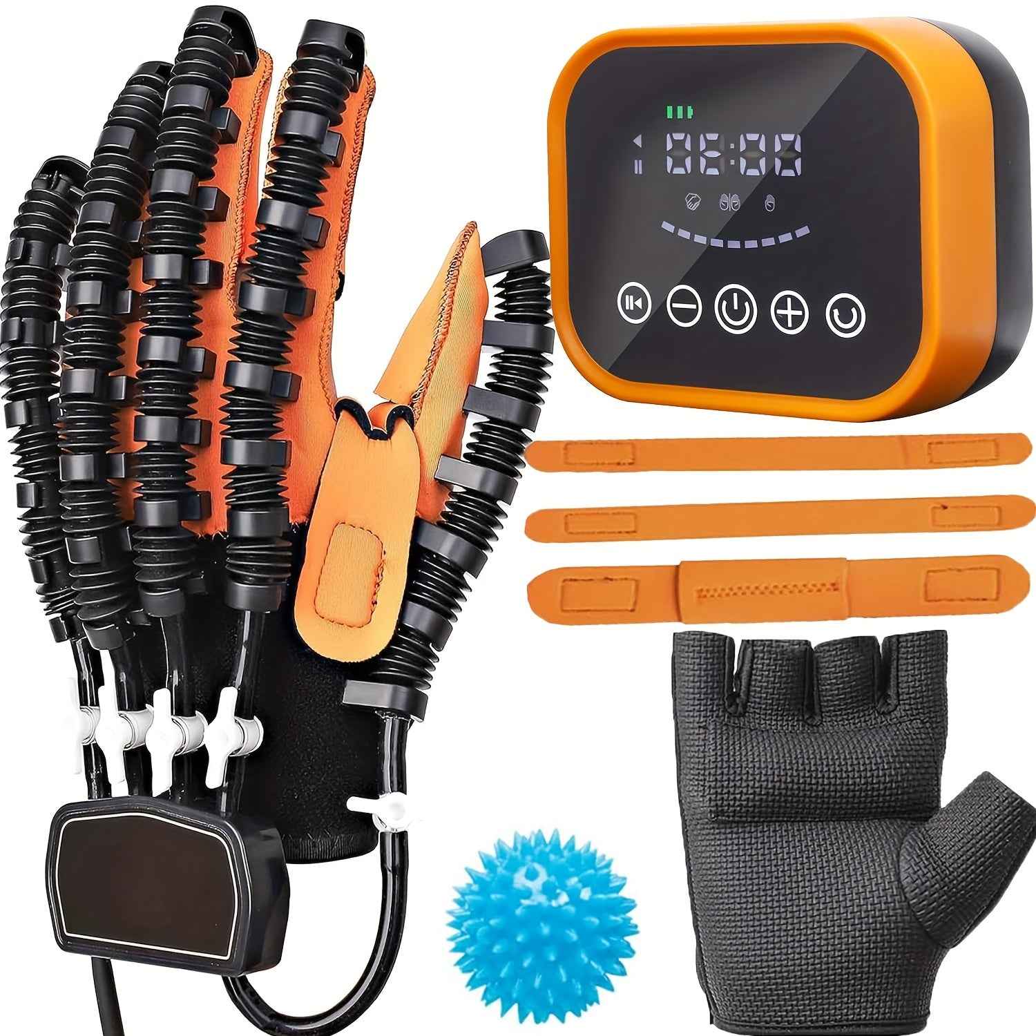 Rehabilitation Robot Glove - Upgraded Hand Rehabilitation Robot Glove with Automatic Training, USB Charging, and Power Adjustment Function Left Hand